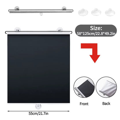 Retractable Sunshade Blind Roller Curtain Car Sunshade Room Sunshade Curtain Blackout Roller Blind Thermal Insulation Shutter