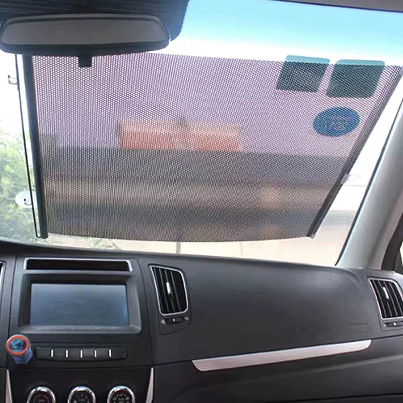 Retractable Sunshade Blind Roller Curtain Car Sunshade Room Sunshade Curtain Blackout Roller Blind Thermal Insulation Shutter