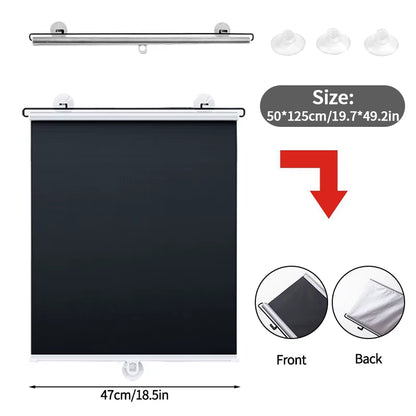 Retractable Sunshade Blind Roller Curtain Car Sunshade Room Sunshade Curtain Blackout Roller Blind Thermal Insulation Shutter