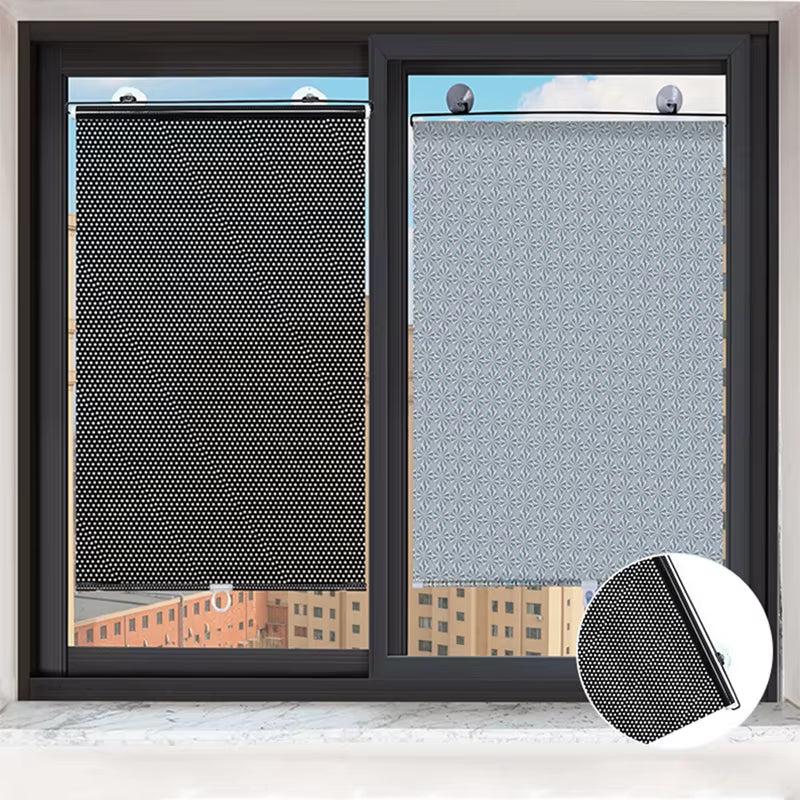 Retractable Sunshade Blind Roller Curtain Car Sunshade Room Sunshade Curtain Blackout Roller Blind Thermal Insulation Shutter