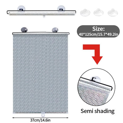Retractable Sunshade Blind Roller Curtain Car Sunshade Room Sunshade Curtain Blackout Roller Blind Thermal Insulation Shutter